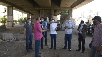 محافظ الجيزة يتابع أعمال التطوير الجاري تنفيذها بمحور المنصورية والمريوطية وترسا