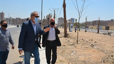 تجميل وتشجير وإنارة حديقة منطقة ربط محور مصر الجديدة بطريق شبرا- بنها الحر