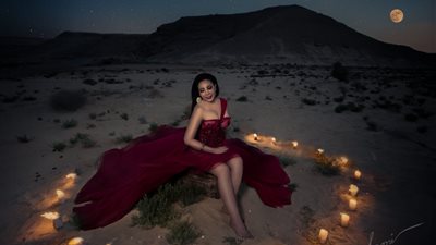 رولا اسير بالأحمر بلوك مثير بالأحمر الماروني