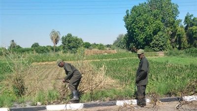 رفع 23 طن أتربة ومخلفات فى حملة بالبياضية جنوب شرق الأقصر