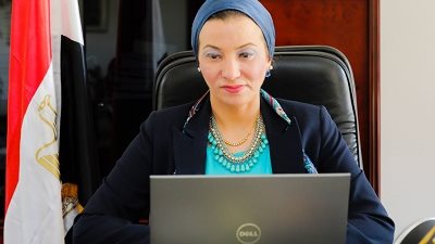 وزيرة البيئه ومحافظ الفيوم: مشروع مشترك لاعادة التوازن البيئى لبحيرة قارون