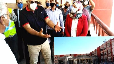 الزملوط يمنح 2000 م2 نجيل طبيعى لدعم إنشاء أول مدرسة يابانية بالوادى الجديد