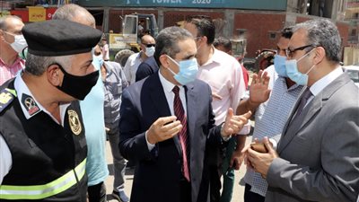 محافظ الغربية يتابع أعمال التنسيق الحضاري لمشروع تطوير ميدان المحطة