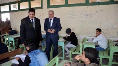 مرزوق وعجلان يتفقدان سير امتحانات الإعدادية بالقليوبية
