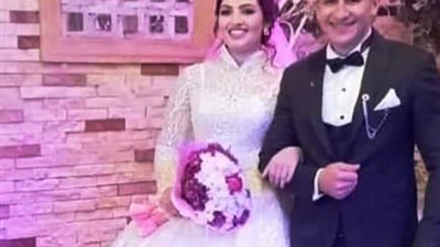 قرية سنتماى دقهلية تتشح بالسواد وتشيع العروسين الى مثواهما الاخير