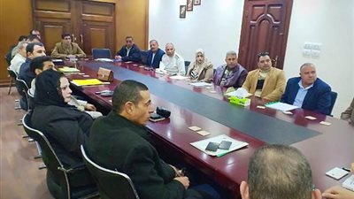 امانة عمال مستقبل وطن تزور الحزب ببنى سويف