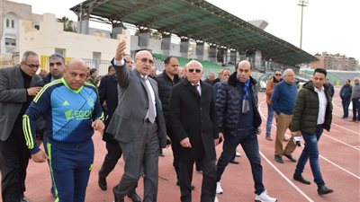 استاد المصرى جاهز لاستقبال بطولة الأمم الإفريقية.. صور