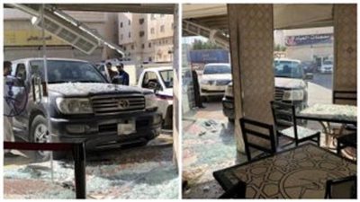 سعودية تقتحم مطعم بسيارتها وتصدم ضحية..صور