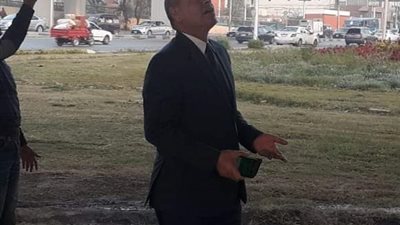 نائب محافظ القاهرة يتفقد كوبرى المطار