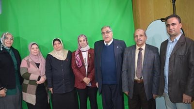 افتتاح استديو وحدة المقررات الإلكترونية بجامعة الفيوم