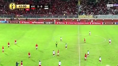 الأهلى يتقدم بخماسية فى شباك سيمبا التنزانى بالشوط الأول
