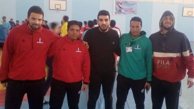 فريق عين شمس للمصارعة الروماني يشارك في اسبوع شباب الجامعات
