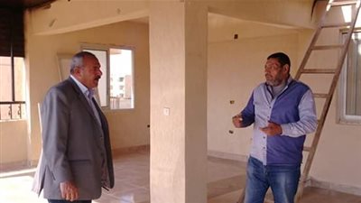رئيس مدينة رأس سدر يتابع اعمال تطوير مركز الشباب