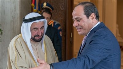 الرئيس السيسى يستقبل الشيخ سلطان بن محمد القاسمى حاكم الشارقة