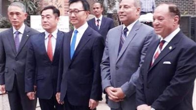 افتتاح جناح دولة كوريا بالحديقة الدولية بمدينة نصر