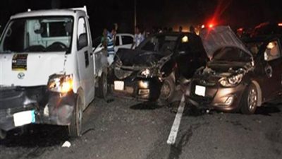مصرع و إصابة 15في حادث تصادم سيارتين بجنوب سيناء
