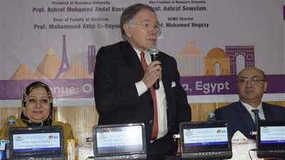 اليوم العلمى المصرى الفرنسى بمركز الأورام جامعة المنصورة
