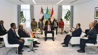 الرئيس السيسي : رؤية تعاونية لملء وتشغيل سد النهضة لتحقيق اهداف الدول الثلاث