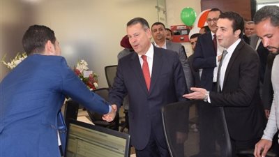 محافظ بني سويف يفتتح البنك المصرى لتنمية الصادرات
