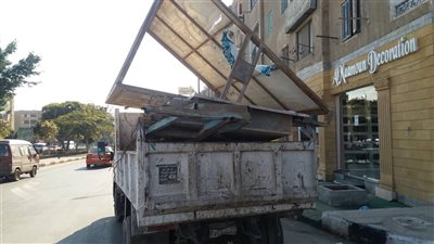 ازالة الاعلانات منتهية الترخيص بالاسماعيلية