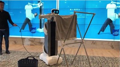 لاول مرة .. تقنية جديدة بديل ربات البيوت.. فيديو وصور