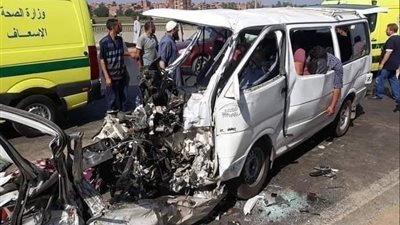 إرتفاع عدد ضحايا الطريق الاقليمى الى 9 اشخاص والنيابة تتنتقل الى الحادث