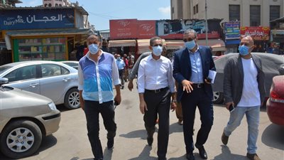 محافظ الغربية يتفقد مشروع تطوير ميدان المحطة بطنطا.
