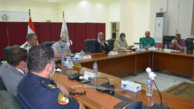 رئيس جهاز العاشر يجتمع مع قيادات المدينة للخروج بعملية التصويت للشيوخ بأفضل صورة