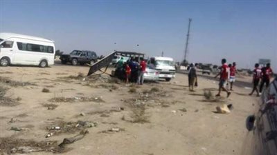 مصرع وإصابة 12 شخصا في انقلاب ميني باص بسانت كاترين