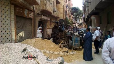 ايقاف اعمال بناء مخالف ببنى سويف
