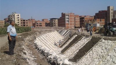 محافظ المنوفية : تبطين 1000 متر بترعة شمنديل بقويسنا للحد من فقد المياه