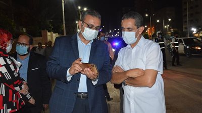 محافظ الغربية ونائبه يتفقدا مرفق النقل الداخلي وأعمال تطوير ميدان المحطة .