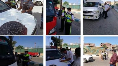 9 ألاف جنية غرامات فورية من سائقى الشرقية المخالفين