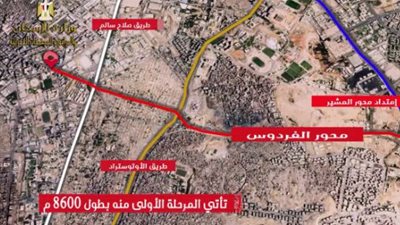 الجريدة الرسمية تنشر قرار يحدد منطقة النفع العام المحيطة بمشروع محور الفردوس