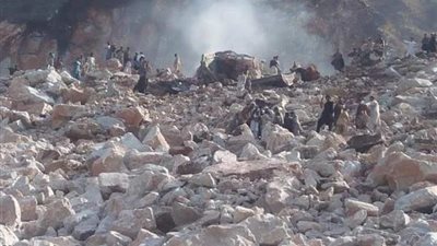 17 قتيلا اثر انهيار محجر للرخام فى باكستان بسبب المتفجرات