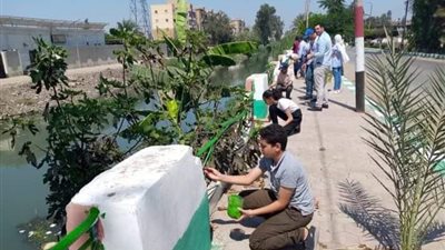 شباب مبادرة “هنجملها ”يواصلون تجميل مداخل مدن وقرى الشرقية