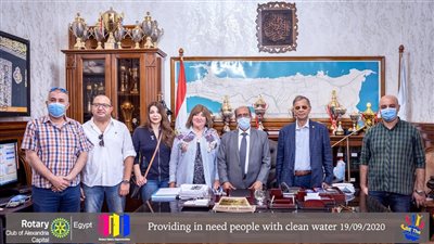 بروتوكول تعاون بين روتارى الاسكندرية كابيتال وشركة المياه