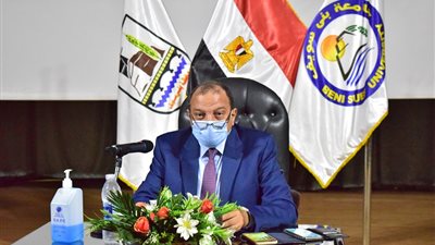 حملات توعيه اون لاين للطلاب الجدد بجامعة بنى سويف