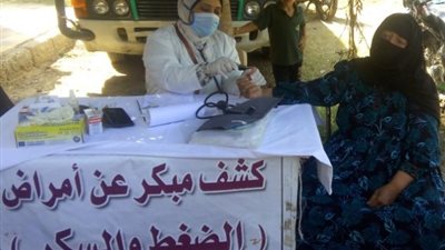 قوافل مجانية توقع الكشف و العلاج ل1000 مواطن بقفطان في بني سويف .صور