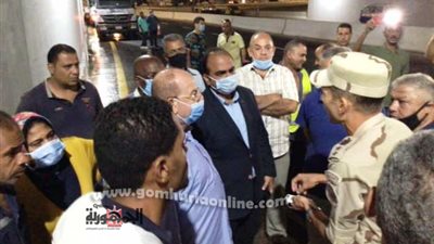 الصرف الصحى إستعد لشتاء الإسكندرية بتجارب عملية على محور المحمودية
