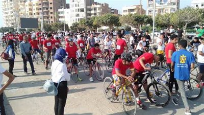 ماراثون للدراجات احتفالا بذكرى انتصارات اكتوبر في الإسماعيلية .صور