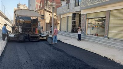 محافظ المنوفية والتنمية المحلية يتابعان أعمال رصف الطرق ببركة السبع.. والأهالى يشكرون رئيس لجنة النقل والمواصلات