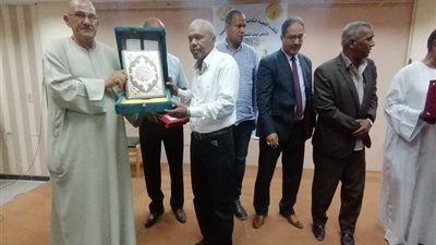 رزق وقيادات التعليم بالأقصر يشهدون حفل تأبين نقيب المعلمين بادارة الطود التعليمية