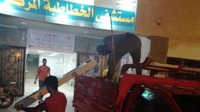 تركيب شبكة الغازات الطبية بمستشفى الخطاطبة بالجهود الذاتية