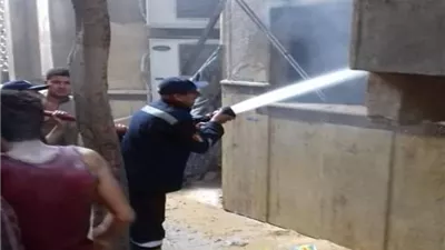 السيطرة على حريق معهد صقر قريش الأزهرى بحى البساتين