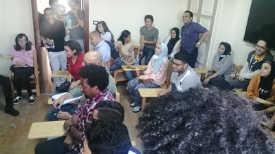 العالي للسينما يحتفل بانضمام نجوى محروس وعلى شوقي لاعضاء التدريس