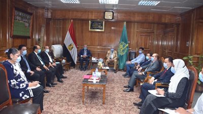 الهجان يلتقى أعضاء مجلس الشيوخ بالقليوبية