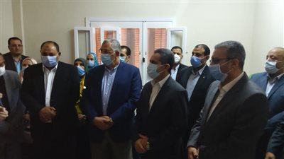 وزير الزراعة ومحافظ العربية أفتتحا الوحدة البيطرية بكفرالزيات