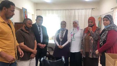 للمرة الثانية.تعليم الإسماعيلية توفر كرسي متحرك لطالبة قعيدة