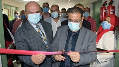 إفتتاح معمل كوفيد وفيروسات الدم بمستشفي جامعة القناة